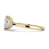 Tulip 3 Stones with Cathedral Band