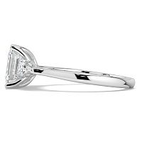 Tulip 3 Stones with Cathedral Band