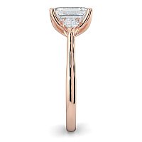Tulip 3 Stones with Cathedral Band