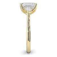 Tulip 3 Stones with Cathedral Band