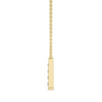 A Bound Initial Pendant with Lab-Grown Diamonds and Attached Chain 0.2cts