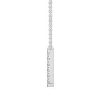 I Bound Initial Pendant with Lab-Grown Diamonds and Attached Chain 0.09cts