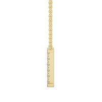 I Bound Initial Pendant with Lab-Grown Diamonds and Attached Chain 0.09cts