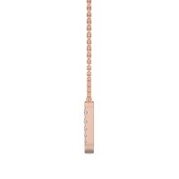 J Bound Initial Pendant with Lab-Grown Diamonds and Attached Chain 0.07cts