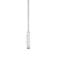 J Bound Initial Pendant with Lab-Grown Diamonds and Attached Chain 0.07cts