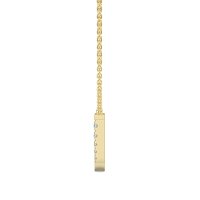 J Bound Initial Pendant with Lab-Grown Diamonds and Attached Chain 0.07cts