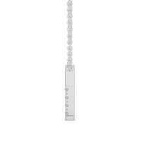 T Bound Initial Pendant with Lab-Grown Diamonds and Attached Chain 0.09cts