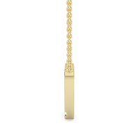 W Bound Initial Pendant with Lab-Grown Diamonds and Attached Chain 0.15cts
