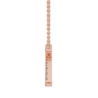 X Bound Initial Pendant with Lab-Grown Diamonds and Attached Chain 0.11cts
