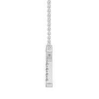 X Bound Initial Pendant with Lab-Grown Diamonds and Attached Chain 0.11cts