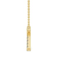 X Bound Initial Pendant with Lab-Grown Diamonds and Attached Chain 0.11cts