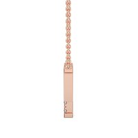 Y Bound Initial Pendant with Lab-Grown Diamonds and Attached Chain 0.09cts