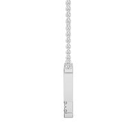 Y Bound Initial Pendant with Lab-Grown Diamonds and Attached Chain 0.09cts