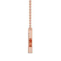 Z Bound Initial Pendant with Lab-Grown Diamonds and Attached Chain 0.11cts