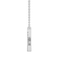 Z Bound Initial Pendant with Lab-Grown Diamonds and Attached Chain 0.11cts