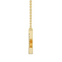 Z Bound Initial Pendant with Lab-Grown Diamonds and Attached Chain 0.11cts