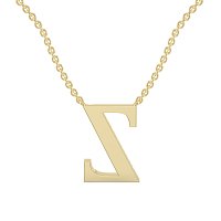 Z Bound Initial Pendant with Lab-Grown Diamonds and Attached Chain 0.11cts