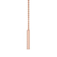A Eternal Initial Pendant with Lab-Grown Diamonds and Attached Chain 0.09cts