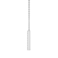 A Eternal Initial Pendant with Lab-Grown Diamonds and Attached Chain 0.09cts