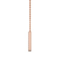 J Eternal Initial Pendant with Lab-Grown Diamonds and Attached Chain 0.07cts