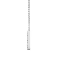 J Eternal Initial Pendant with Lab-Grown Diamonds and Attached Chain 0.07cts