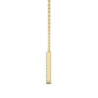 J Eternal Initial Pendant with Lab-Grown Diamonds and Attached Chain 0.07cts