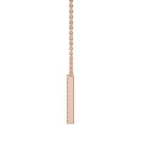 M Eternal Initial Pendant with Lab-Grown Diamonds and Attached Chain 0.16cts
