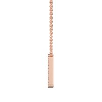 O Eternal Initial Pendant with Lab-Grown Diamonds and Attached Chain 0.10cts