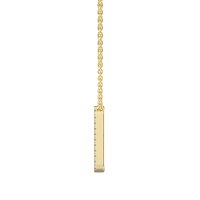 O Eternal Initial Pendant with Lab-Grown Diamonds and Attached Chain 0.10cts