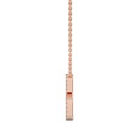 S Eternal Initial Pendant with Lab-Grown Diamonds and Attached Chain 0.08cts