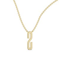 S Eternal Initial Pendant with Lab-Grown Diamonds and Attached Chain 0.08cts