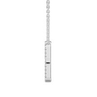 C Eternal Initial Pendant with Lab-Grown Diamonds and Attached Chain 0.09cts