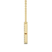 C Eternal Initial Pendant with Lab-Grown Diamonds and Attached Chain 0.09cts