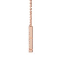 E Eternal Initial Pendant with Lab-Grown Diamonds and Attached Chain 0.06cts