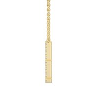 E Eternal Initial Pendant with Lab-Grown Diamonds and Attached Chain 0.06cts