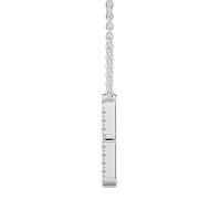 G Eternal Initial Pendant with Lab-Grown Diamonds and Attached Chain 0.09cts