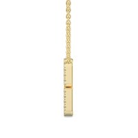 G Eternal Initial Pendant with Lab-Grown Diamonds and Attached Chain 0.09cts