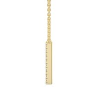 H Eternal Initial Pendant with Lab-Grown Diamonds and Attached Chain 0.09cts
