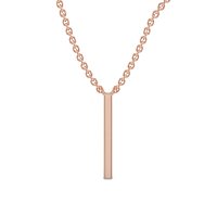 I Eternal Initial Pendant with Lab-Grown Diamonds and Attached Chain 0.05cts