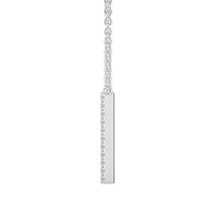 I Eternal Initial Pendant with Lab-Grown Diamonds and Attached Chain 0.05cts