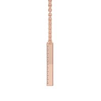 K Eternal Initial Pendant with Lab-Grown Diamonds and Attached Chain 0.09cts