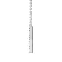 K Eternal Initial Pendant with Lab-Grown Diamonds and Attached Chain 0.09cts