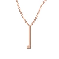 L Eternal Initial Pendant with Lab-Grown Diamonds and Attached Chain 0.05cts