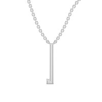 L Eternal Initial Pendant with Lab-Grown Diamonds and Attached Chain 0.05cts