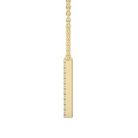 N Eternal Initial Pendant with Lab-Grown Diamonds and Attached Chain 0.12cts