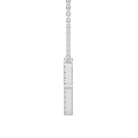 P Eternal Initial Pendant with Lab-Grown Diamonds and Attached Chain 0.07cts