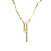 P Eternal Initial Pendant with Lab-Grown Diamonds and Attached Chain 0.07cts