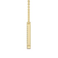 Q Eternal Initial Pendant with Lab-Grown Diamonds and Attached Chain 0.10cts