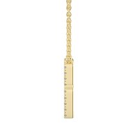 R Eternal Initial Pendant with Lab-Grown Diamonds and Attached Chain 0.09cts