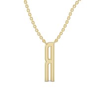 R Eternal Initial Pendant with Lab-Grown Diamonds and Attached Chain 0.09cts